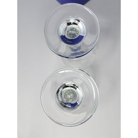 Set Of 2 Clear Crystal Glass Wine Glasses Elegant Stemware For Red Or White Wine - Picture 3 of 8